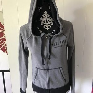 grey & black victoria’s secret pink sweatshirt